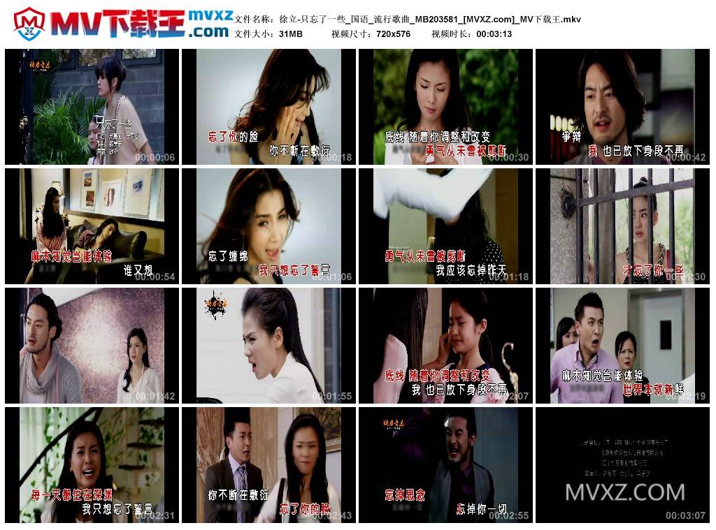 徐立-只忘了一些_国语_流行歌曲_MB203581